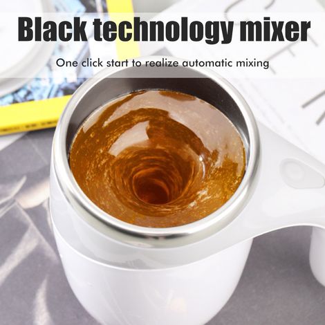 Automatischer Magnetrührer-Kaffeebecher, elektrischer Rührbecher für Zuhause, Büro und unterwegs zum Mischen von heißem Kaffee, Milch und Tee (1/5)