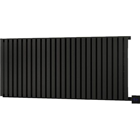 Radiatore elettrico programmabile - Orizzontale - Nero - Predispozione sul lato destro - Nemo/E7P - NEM530/375E7NP (1/5)