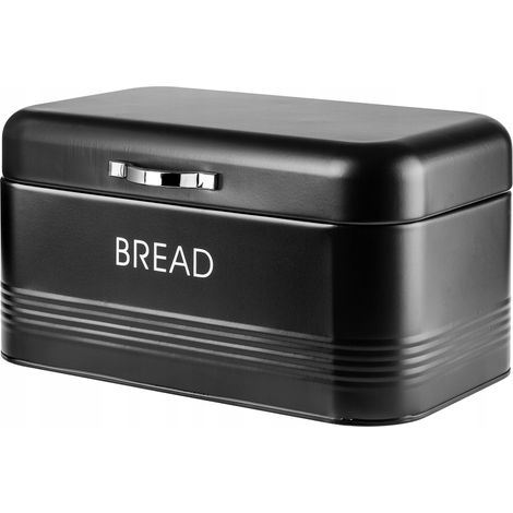 KADAX Brotkasten, Brotbox aus Stahl gebürstet, 30 x 18 x 16 cm, Brotbehälter mit