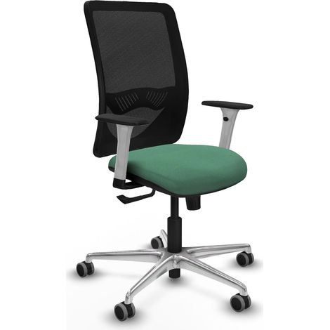 Chaise de bureau piqueras y crespo Zulema blanc support lombaire ajustable (1/2)
