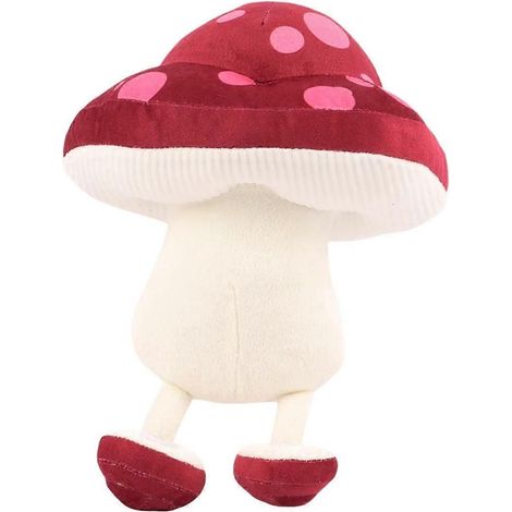 Champignon en peluche qui marche, jouet en peluche doux, oreiller en peluche --- (1/5)