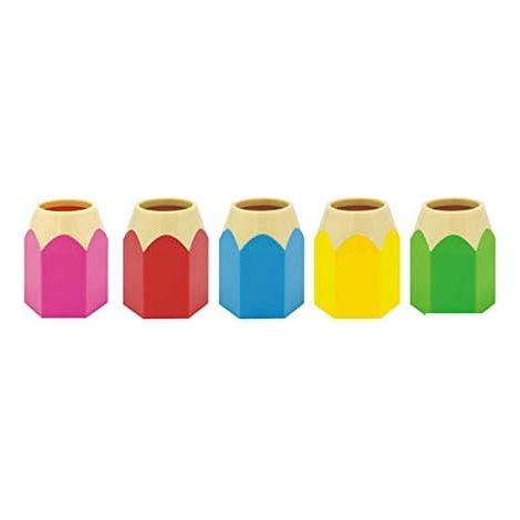 Pencil Holder - Desk Organizer for Pens Pencils Brushes - Office Desk Storage Solution - Set of 5 (1/5)