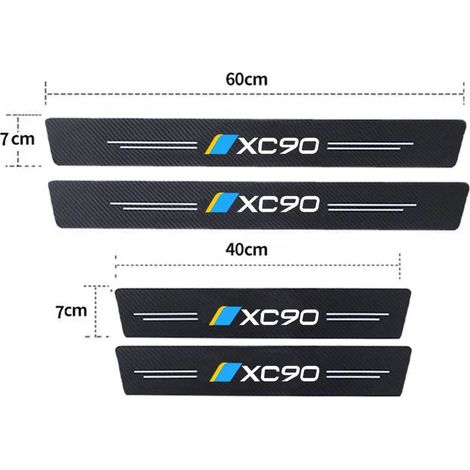 4 pièces garniture de seuil de porte, film adhésif anti-rayures, imperméable, pour Volvo XC90 (1/3)