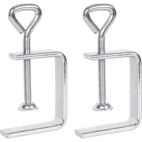 Serre-joints en C, lot de 2 serre-joints en C métalliques, petits serre-joints en C robustes à vis, serre-joints de fixation (1/5)