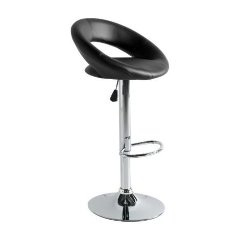 MOMMA HOME Pack 2 Taburetes de Asiento Elevado - Modelo Rey - Medidas 53x47x80 cm Color: Black (1/2)