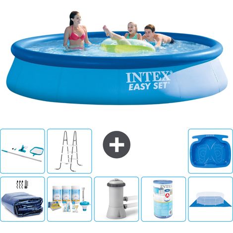 Intex Piscine Easy Set Ronde - 396x84 cm - 9-pièces S40705 (1/5)