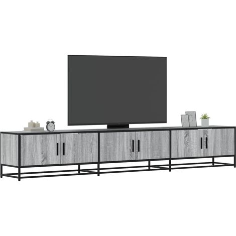 TV Cabinet Grey Sonoma 240x35x41 cm Engineered Wood vidaXL (1/5)