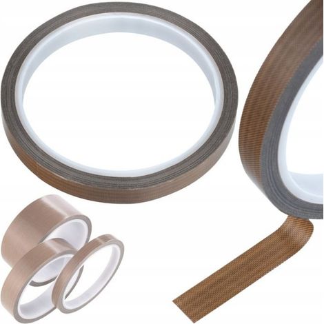 Ruban Teflon - 15 mm x 10 m - Fibre De Verre PTFE -70 °C à +300 °C - Isolation Thermique (1/5)