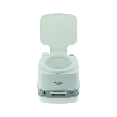Toilette portable Porta Potti 335 – WC chimique 10 litres – Hauteur d'assise 308 mm – Chasse d'eau manuelle à piston – Thetford