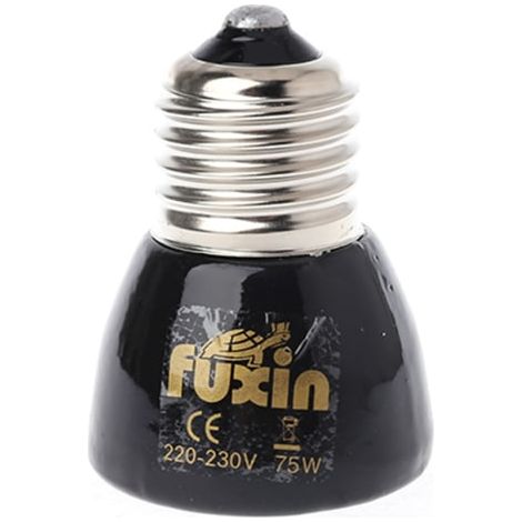 KLVGTIFS PU - Lampe chauffante en céramique pour reptiles, sans émission de lumière, idéale pour les amphibiens, les animaux de compagnie et l'incubation de poussins (75 W). (1/5)