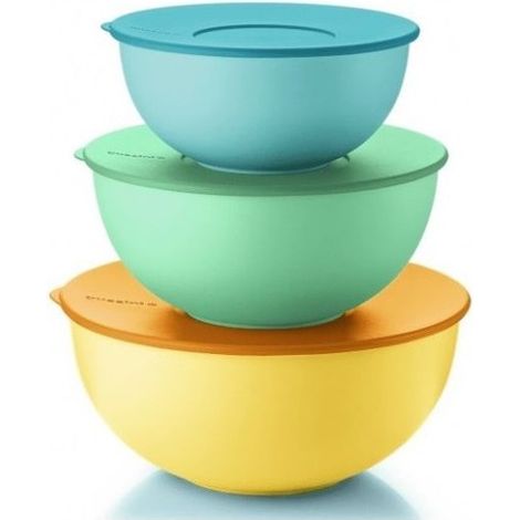 Set 3 Contenitori Grandi Multicolore Azzurro Verde Giallo GUZZINI