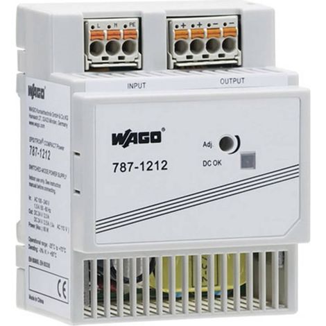 WAGO 787-1212 Alimentatore per guida DIN 24 V 2.5 A 60 W 1 x (1/3)
