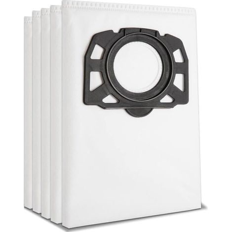 Pack of 5 vacuum cleaner bags for Kärcher 2.863-006.0 non-woven filter bags 487 WD4 WD5 WD6 WD5P WD6P Premium MV4 MV5 MV6 filter bags for wet and dry vacuum cleaners (1/5)