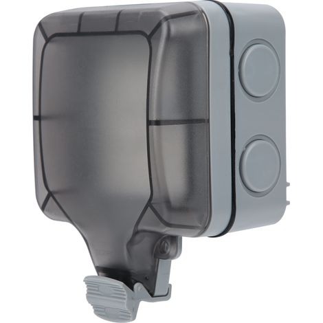 Prise murale extérieure étanche à 3 trous avec protection contre les fuites de courant 220 V (1/5)