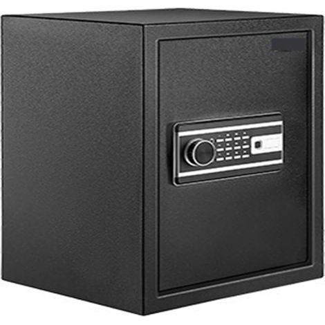 Petit coffre-fort Serrures d'empreintes digitales coffre-fort 0.8/1.7/2.1 pieds cubes tirelire cachée secrète électronique numérique for l'argent du magasin(1.7 Cubic Feet) (1/5)