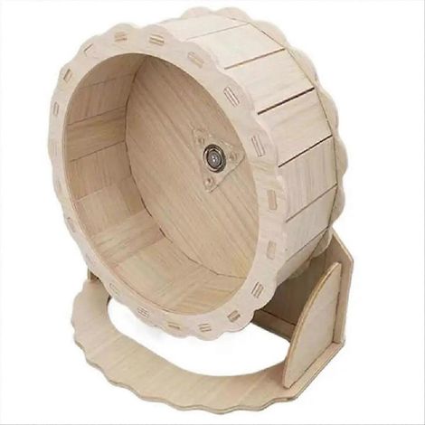 Hamsterrad aus Holz, leises Bewegungsspielzeug, Kletterschale, naturnahe Lebensraumsimulation (1/5)