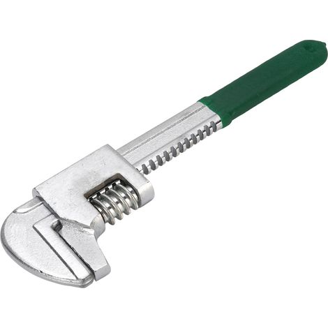 Clé à molette automobile réglable de 23 cm (9 po) avec large ouverture de mâchoire et profil en F de 6,7 cm (2,64 po) pour l'entretien des automobiles, des engins de chantier et des machines (verte). (1/5)