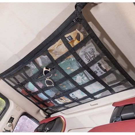 Filet De Rangement - Noir - Élastique - Pour SUV - Grande Capacité - 1 Pièce (1/4)