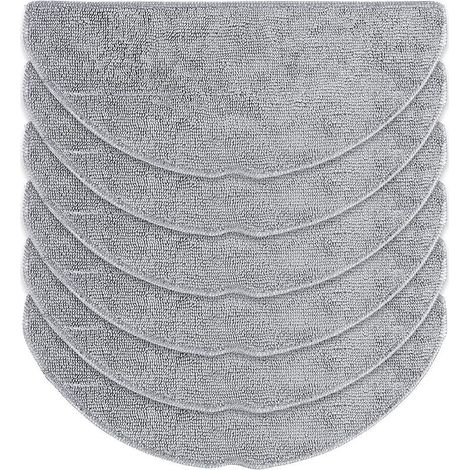 Juego de 6 almohadillas de fregona para aspiradora robot Roborock Q7 M5/M5+, Q7 L5/L5+, paños de limpieza reutilizables y lavables (1/5)