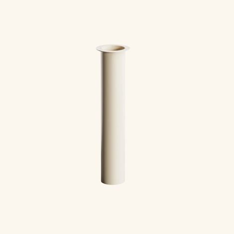 Pied plan de travail colonne RAPHAEL en acier tube Rond droit large Crème H 90 x l 16 cm