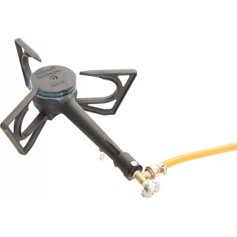 Réchaud à gaz 5000W – Conception en fonte pour chauffage d'appoint – Diffusion de chaleur homogène – Pour bois et briquettes – Sonarema Fondex (1/2)