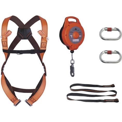 Kit anticaduta Delta Plus ELARA270 verticale 10m taglia S/M/L arancione (1/2)