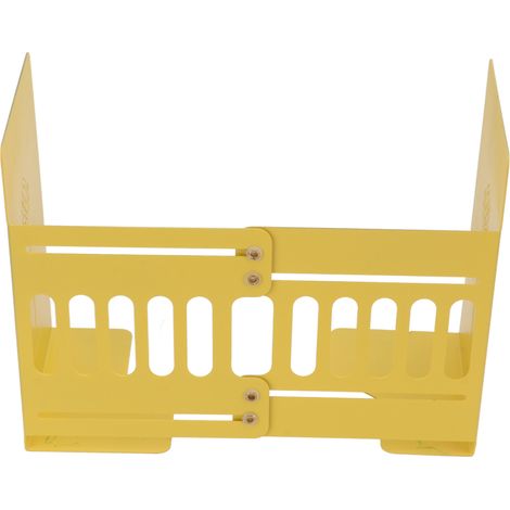 Serre-livres rétractable, stable et réglable, élégant, jaune, décoratif, pour la maison, le bureau ou l'école (1/5)