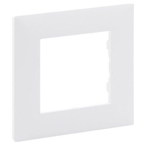 Cadre 1 élément blanc mat Niloé Step – Plaque Legrand – Fixation par vis – Pour installation en saillie – 864171