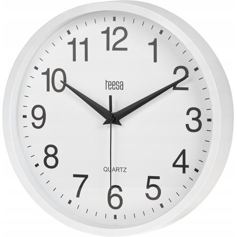 Wanduhr 25 cm Teesa weiß modern geräuschlos (1/3)