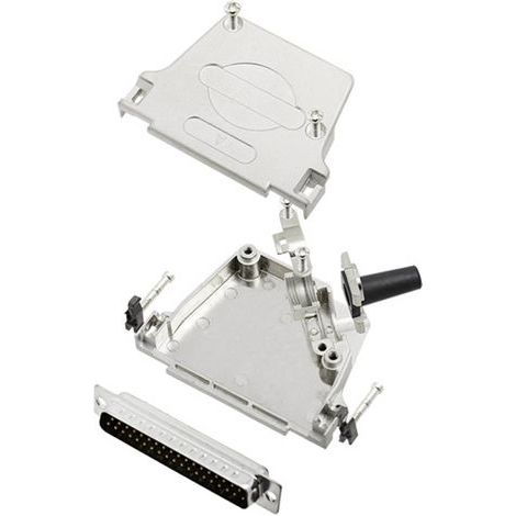 TRU COMPONENTS TCD45ZF37DBPK 7709356 Kit embase SUB-D mâle 45 ° Nombre de pôles: 37 fût à souder 1 pc(s) (1/2)
