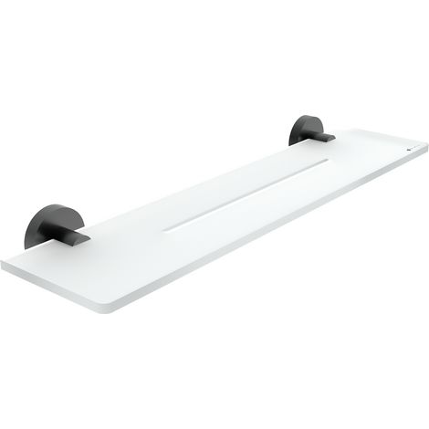 Nimco Tablette en plexi L. 50 cm, noir mat, Unix noir mat UNC X450-90 (1/3)