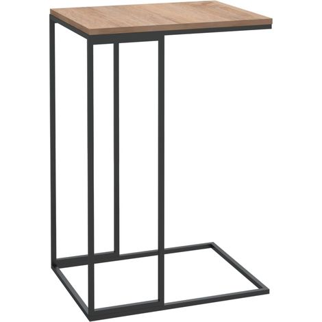 Table Basse  Table à café  Table d'appoint Noir 40x30x59 cm Bois d'ingénierie BV92178 (1/5)