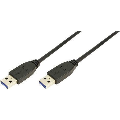 LogiLink Câble USB USB 3.2 Gen1 (USB 3.0) USB-A mâle, USB-A mâle 2.00 m noir CU0039 R68672 (1/4)