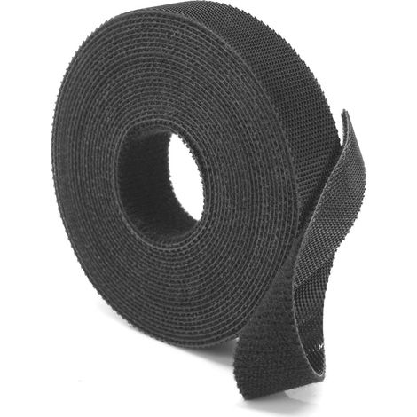 Serre Cable Sangle Auto Agrippante Largeur 16mm Noir Longueur 5 M (1/4)