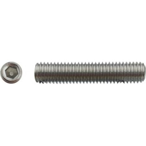 Vis sans tête à bout plat six pans creux (STHC) Inox A2 - 4 x 10 mm - BIVI (1/2)