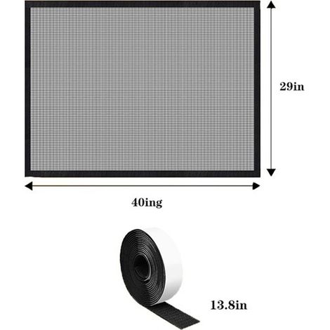 Disponible en une seule couleur : noir. Matériau : filet de cheminée en PVC, pare-feu, porte de sécurité en filet.
