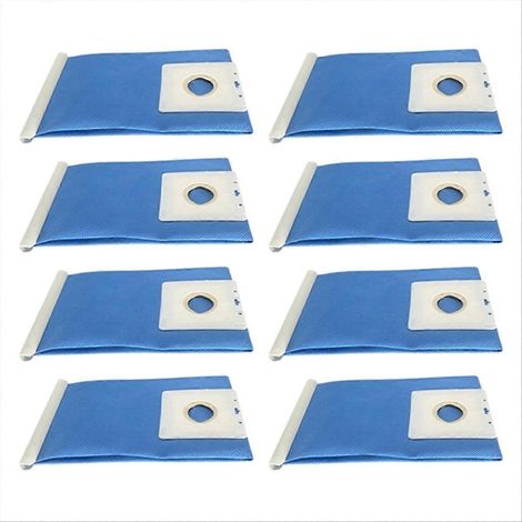 Großer, blauer, wiederverwendbarer Ersatzstaubbeutel, 8 Stück, für Nähmaschinen, großes Fassungsvermögen, langlebiger Filter, einfacher Austausch (1/5)