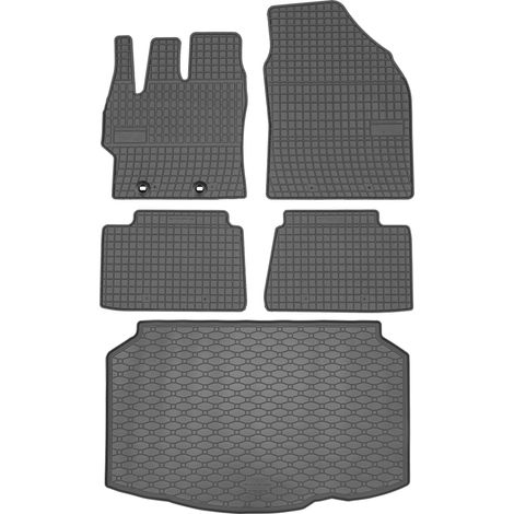 Set di tappetini in gomma per auto e tappetino per bagagliaio per Toyota Yaris IV (XP210) Hatchback dal settembre 2020 (1/5)