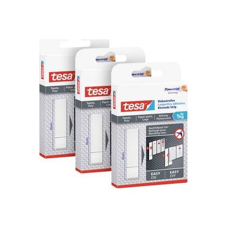 Tesa 77771 cinta adhesiva blanca Powerstrips