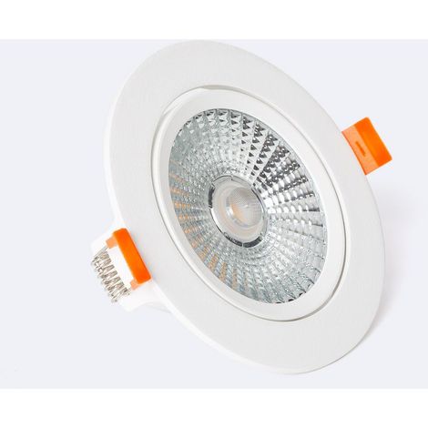 Spot LED Downlight Superslim COB LIFUD Rond Orientable 15W Blanc CRI90 Expert Color No Flicker Coupe Ø 100mm No Flicker 4000K Blanc neutre (1/5)