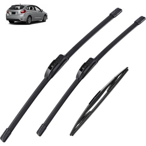 Ensemble d'essuie-glace avant et arrière pour Subaru Impreza GJ GP VA 2014-2016 Balai d'essuie-glace enduit 2015 26"+16"+14"(Right hand drive) (1/5)