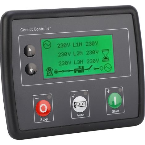 Generatorsteuerung mit LCD-Display, Drehstrom-Dieselmodul, automatischer Start, Netzabschaltung, 600 V AC (1/5)