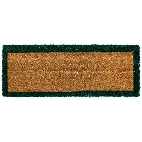 Zerbino Cocco Naturale Salvagradino Porta Ingresso Casa Antiscivolo Verde - 25x50 cm
