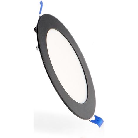IluminaShop - Panel LED Circular Negro 9W CCT