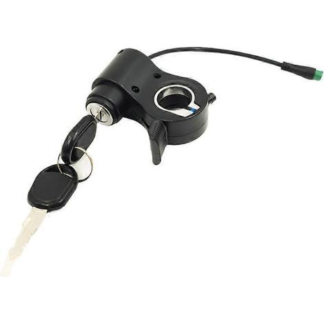 Lucchetto a contatto per monopattino elettrico Kukirin G2 Max con manopola dell'acceleratore a 5 pin integrata e chiave. (1/5)