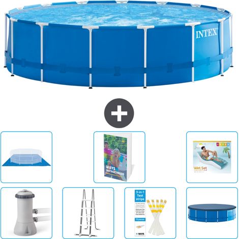 Intex Piscine Tubulaire Ronde - 457x122 cm - 8-pièces  S670