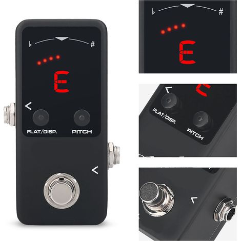 Accordeur de Guitare Électrique avec Pédale et Effet de Pitch