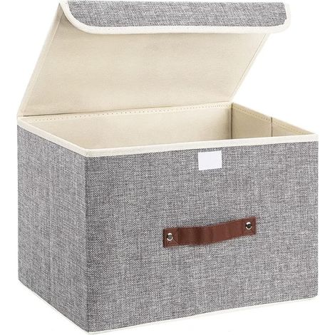 Zusammenfaltbare Aufbewahrungsbox aus Canvas mit stabilem Griff für Zuhause und Büro