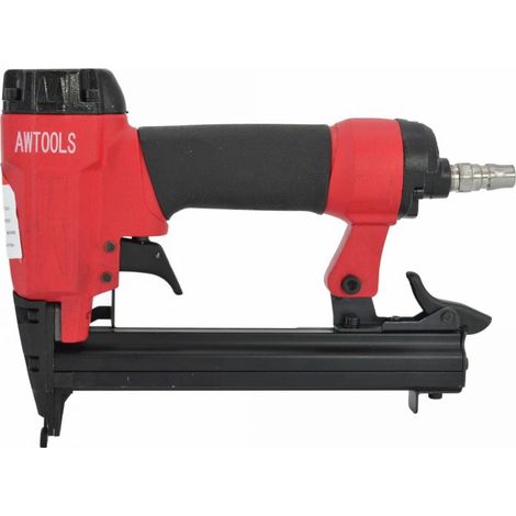 Grapadora neumática Awtools – Modelo 6-16mm, ideal para fijación rápida en proyectos de carpintería y construcción, alta potencia, fácil manejo y diseño ergonómico