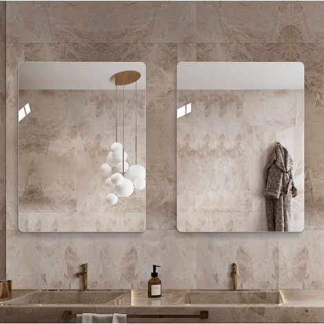 Espejo de pared baño 60x80 cm sin marco OKMYHOME (1/5)
